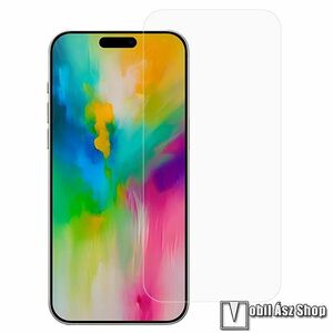 Előlap védő karcálló edzett üveg - 0, 3 mm vékony, 9H, Arc Edge, A képernyő sík részét védi - APPLE iPhone 16 Pro kép