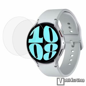 Okosóra előlap védő karcálló edzett üveg - 2db - 0.3mm, 9H, A képernyő sík részét védi - SAMSUNG Galaxy Watch6 40mm (SM-R930/935) / Watch7 40mm (SM-L300/L305) kép