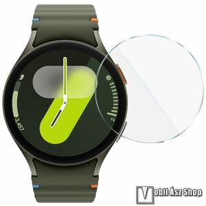 IMAK okosóra előlap védő karcálló edzett üveg - 1db - 0.3mm, 9H, felhelyezést segítő kerettel, A képernyő sík részét védi - SAMSUNG Galaxy Watch6 44mm (SM-R940/945) / Watch7 44mm (SM-L310/L315) - GYÁRI kép