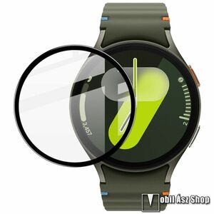 IMAK Anti-Scratch Bubble-Free HD PMMA flexibilis okosóra üvegfólia - FEKETE - 1db - A TELJES ELŐLAPOT VÉDI! - SAMSUNG Galaxy Watch6 44mm (SM-R940/945) / Watch7 44mm (SM-L310/L315) - GYÁRI kép