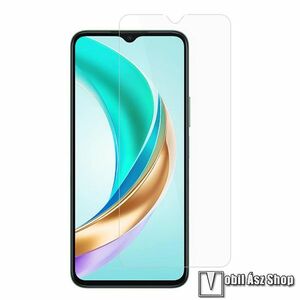 Honor X6b, előlapvédő karcálló edzett üveg, üvegfólia, 0, 3 mm vékony, 9H, Arc Edge, A képernyő sík részét védi kép