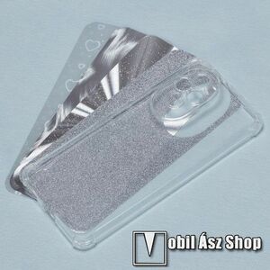 OTT! PAPER SHOCK szilikon védő tok / hátlap - ÁTLÁTSZÓ - 4db kivehető cserélhető csillámos réteg, kameravédelemmel, erősített sarkok, ERŐS VÉDELEM! - HUAWEI Honor 200 kép