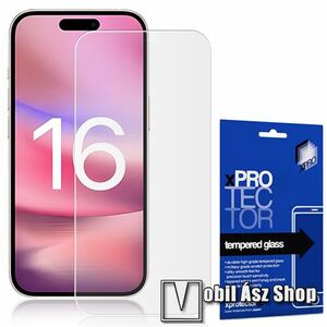 Xpro előlap védő karcálló edzett üveg - 0, 33 mm vékony, 9H, Arc Edge, A képernyő sík részét védi - APPLE iPhone 16 Pro Max - GYÁRI kép