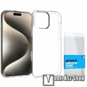 Xpro szilikon védő tok / hátlap - ULTRAVÉKONY! 0.33mm - ÁTLÁTSZÓ - APPLE iPhone 16 Pro Max - GYÁRI kép