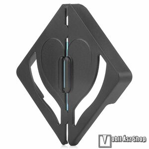 UNIVERZÁLIS képernyővédő fólia felhelyező segédeszköz - ABS műanyag, többször használható, telefon- és táblagépekhez is használható - FEKETE kép