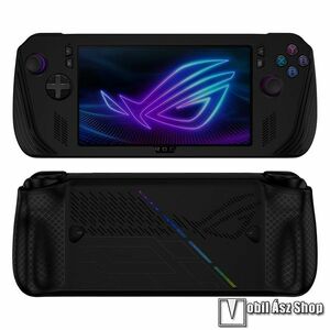Szilikon védő tok / hátlap - csúszásgátló, ERŐS VÉDELEM! - FEKETE - ASUS ROG Ally X-hez kép