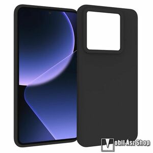 Szilikon védő tok / hátlap - MATT - FEKETE - Xiaomi 14T Pro kép