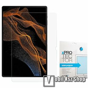 Samsung Galaxy Tab S10 Ultra, S9 Ultra, S8 Ultra, Xpro előlap védő karcálló edzett üveg, 0.33mm vékony, 9H, Arc Edge, A képernyő sík részét védi, Átlátszó kép