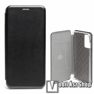 Huawei Honor 200 Lite, Telefontok, Notesz, Asztali tartó, Oldalra nyíló, Mágneses, Bankkártyatartó, Ívelt, PU bőr, Szilikon belső, Fekete kép