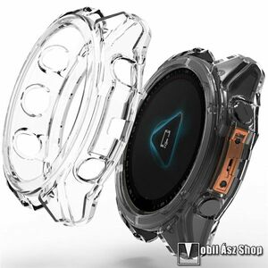 Garmin fenix 8 43mm AMOLED, Okosóra szilikontok, Keret, Bumper, Átlátszó kép
