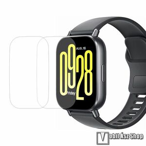 Xiaomi Redmi Watch 5 Active, Okosóra üvegfólia, 9H, 0, 3mm, 2db, Sík részre, Átlátszó kép