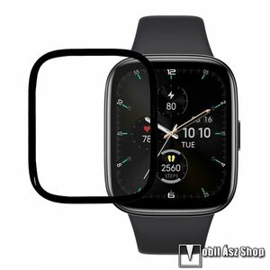Xiaomi Redmi Watch 5 Active, Okosóra Flexible Nano Glass okosóra flexibilis üvegfólia, 1db, 6H, 3D Curved, A teljes képernyőt védi, Fekete kép