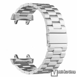Xiaomi Amazfit T-Rex 3, Okosóra szíj, Rozsdamentes acél, Csatos, 197mm hosszú, Ezüst kép