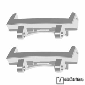 Xiaomi Amazfit T-Rex 3, Okosóra fém csatlakozó adapter, 2db/1pár, bármilyen 22mm-es teleszkópos szíjjal használható, Ezüst kép