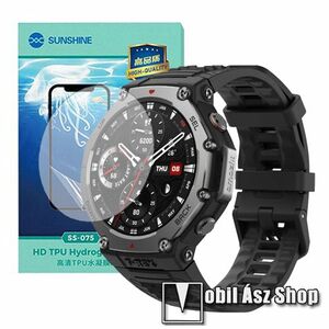 Xiaomi Amazfit T-Rex 3, Sunshine Hydrogel TPU okosóra képernyővédő fólia, Ultra Clear, Önregeneráló!, 1db kép