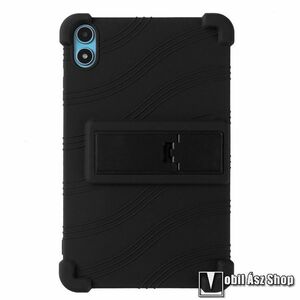 Teclast P85T, Tablet tok, Szilikon, Kitámasztó, Ütésálló, Fekete kép