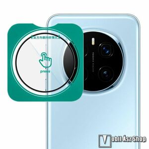Honor Magic7 Pro, Imak kamera lencsevédő üvegfólia, 1db, 9H, Arc Edges, FEKETE kép