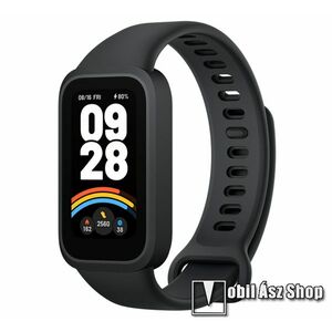 Xiaomi Smart Band 9 Active okosóra, Bluetooth v5.3, Aktivitásmérő, Alvásmonitor, 50 sport mód, Vízálló, Szilikon szíjjal, BHR9444GL, Fekete kép