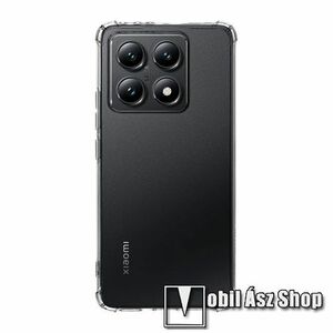 Xiaomi 14T, Tactical Plyo Armor telefontok, Kameravédelemmel, Erősített sarkok, Ütésálló, TPU, Szilikon, Átlátszó kép