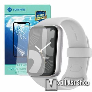 Xiaomi Smart Band 9 Pro, Sunshine Hydrogel TPU okosóra képernyővédő fólia, Ultra Clear, Önregeneráló!, 1db kép