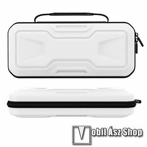 IPEGA SONY PlayStation Portal, PS Portal-hoz tartó, Hordozó táska, Ütődésálló, Cipzáros, Hordozó fül, Bársony belső, EVA habszivacs, Vízálló, Belső hálós zseb, Erős védelem, 340 x 160 x 80mm, Fehér kép