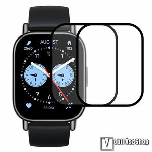 Xiaomi Redmi Watch 5 Lite, Okosóra flexibilis üvegfólia, Full cover, 2db, Fekete kép