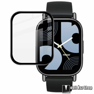 Xiaomi Redmi Watch 5 Lite, IMAK Anti-Scratch Bubble-Free HD PMMA flexibilis okosóra üvegfólia, 1db, A teljes kijelzőt védi, Fekete kép