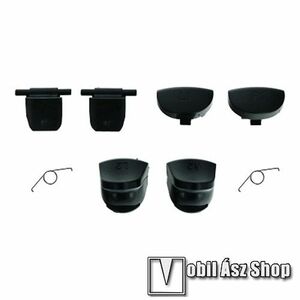 SONY Playstation 4 (PS4) JDM-030 kontrollerekhez 4DB-OS KÜLSŐ GOMB KÉSZLET RUGÓVAL, L1/L2/R1/R2, Fekete, Gyári kép