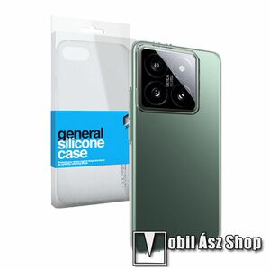 Xiaomi 14T, Xpro szilikon védő tok, ULTRAVÉKONY! 0.33mm, Átlátszó kép