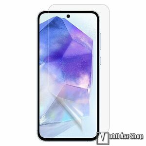 Samsung Galaxy A36 (SM-A366), A56 (SM-A566), Képernyővédő fólia, Ultra Clear, 1db, PET, Törlőkendővel, Képernyő sík részét védi, Átlátszó kép