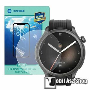 Xiaomi Amazfit Balance, Sunshine Hydrogel TPU okosóra képernyővédő fólia, Ultra Clear, Önregeneráló!, 1db kép