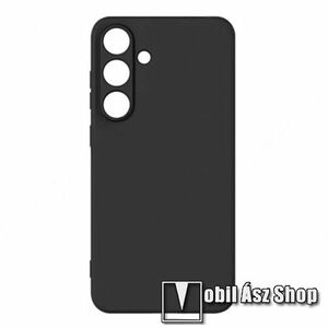 Samsung Galaxy S25 Plus (SM-S936), PJ KOL telefontok, Kamerasziget védelem, 2mm vastag, Matt, Fekete kép