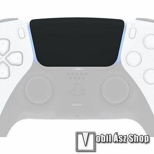 SONY Playstation 5 (PS5) V2.0 kontrollerekhez érintőpanel takaró fedél, 1db, Műanyag, Utángyártott, Fekete kép