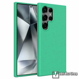 Samsung Galaxy S25 Ultra (SM-S938), Telefontok, Környezetbarát, Biológiailag lebomló, Szilikon, Matt, Zöld kép