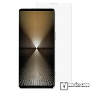 Sony Xperia 1 VI, Előlapvédő karcálló edzett üveg, Üvegfólia, 0, 3 mm vékony, 9H, Arc Edge, A képernyő sík részét védi, Átlátszó kép
