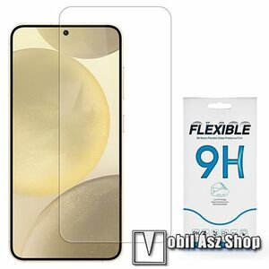 Samsung Galaxy A36 (SM-A366), A56 (SM-A566), Flexible 9H Nano Glass rugalmas edzett üveg képernyővédő fólia, 0.15 mm vékony, A képernyő sík részét védi, Átlátszó kép