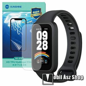 Xiaomi Smart Band 9 Active, Sunshine Hydrogel TPU okosóra képernyővédő fólia, Ultra Clear, Önregeneráló!, 1db kép