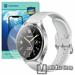 Xiaomi Watch 2 (M2320W1), Sunshine Hydrogel TPU okosóra képernyővédő fólia, Ultra Clear, Önregeneráló!, 1db kép