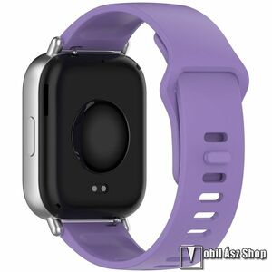 Okosóra szíj, Szilikon, Sport, Állítható, 118+98, 5mm hosszú, 22mm széles, Lila, Garmin Forerunner 265, Venu 3 45mm, Xiaomi Watch S1 Pro, Amazfit GTR 4 46mm, Huawei Watch Ultimate, Watch4 Pro, Realme Watch 3 Pro kép