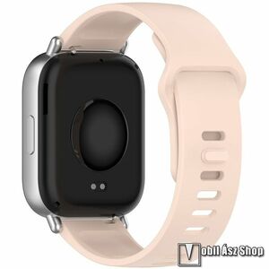 Okosóra szíj, Szilikon, Sport, Állítható, 118+98, 5mm hosszú, 22mm széles, Rózsaszín, Garmin Forerunner 265, Venu 3 45mm, Xiaomi Watch S1 Pro, Amazfit GTR 4 46mm, Huawei Watch Ultimate, Watch4 Pro, Realme Watch 3 Pro kép