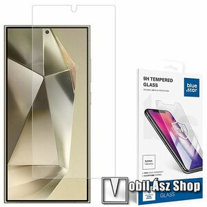 Samsung Galaxy S25 Ultra, Bluestar előlapvédő karcálló edzett üveg, Üvegfólia, 0, 3 mm vékony, 9H, Arc Edge, A képernyő sík részét védi, 1db, Átlátszó kép