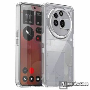 Nothing Phone (3a) Pro, Ott! Transparent telefontok, Akril hátlap, Szilikon szegély, Átlátszó kép