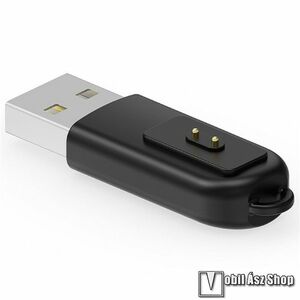 Xiaomi Redmi Watch 5, 5 Lite, 5 Active, Okosóra töltő, 5V/1A, hordozható, USB port, Kulcstartó, Fekete kép