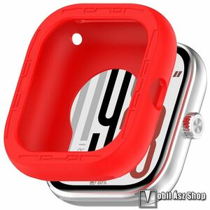 Xiaomi Redmi Watch 5, Okosóra szilikontok, Bumper, Keret, Piros kép