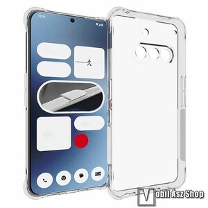 Nothing Phone (3a), Telefontok, Szilikon, TPU, Erősített sarkok, Kamerasziget védelem, Átlátszó kép