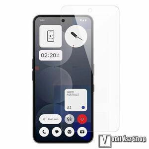 Nothing Phone (3a) Pro, Előlapvédő karcálló edzett üveg, Üvegfólia, 0, 3 mm vékony, 9H, Arc Edge, A képernyő sík részét védi, 1db, Átlátszó kép