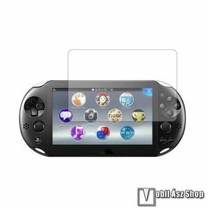Sony PSV2000, Képernyővédő fólia, Ultra Clear, 1db, PET, Törlőkendővel, Képernyő sík részét védi, Átlátszó kép