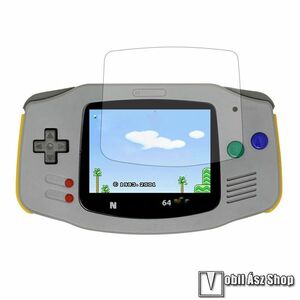 Nintendo Game Boy Advance, Képernyővédő fólia, Ultra Clear, 1db, PET, Törlőkendővel, Képernyő sík részét védi, Átlátszó kép