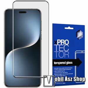 Honor Magic7 Pro, Xpro előlap védő karcálló edzett üveg, 9H, 0.33mm, A teljes felületén tapad, A teljes kijelzőt védi, Fekete kép