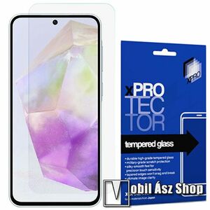 Samsung Galaxy A26 5G, Xpro előlap védő karcálló edzett üveg, 0.33mm vékony, 9H, Arc Edge, A képernyő sík részét védi, Átlátszó kép